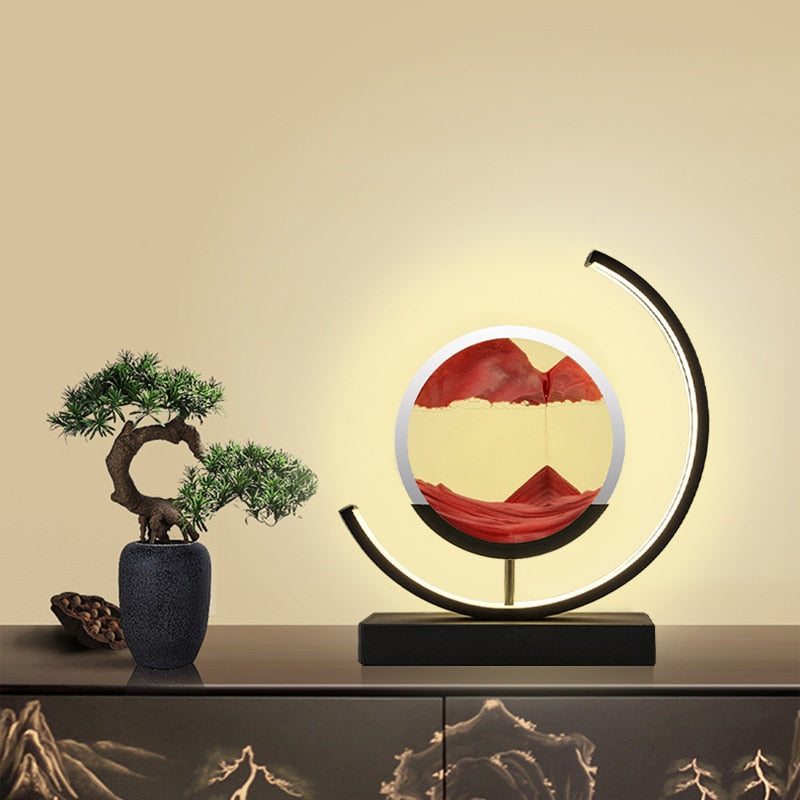 3D Hourglass LED Therascape Lamp